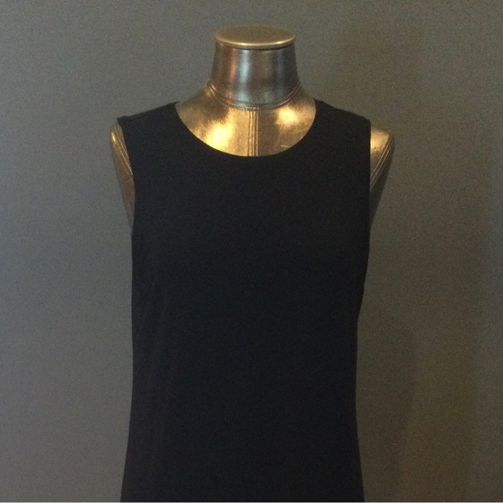 Eileen Fisher Black Tunic Length Tank Top